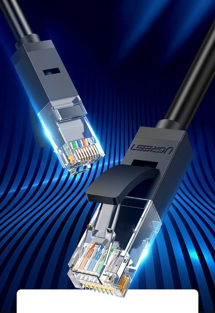 Ugreen cable internet network cable Ethernet patchcord RJ45 Cat 6 UTP 1000Mbps 1m blue (NW102 11201)