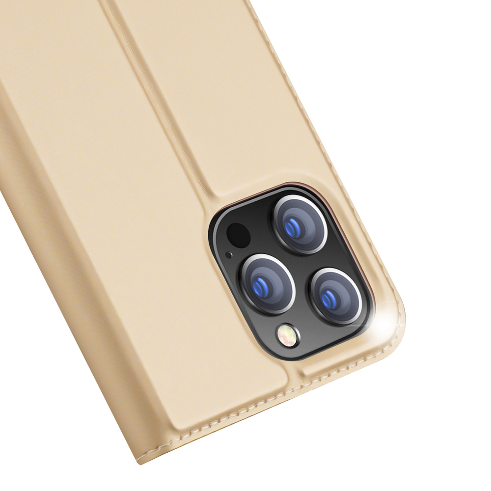 Dux Ducis iPhone 14 Pro Max Wallet Case Skin Pro, Gold