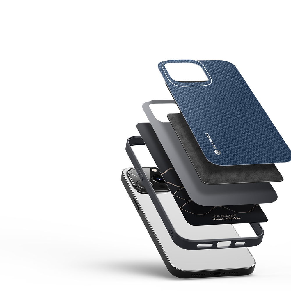 Dux Ducis iPhone 14 Pro Max vāciņš Fino, zils