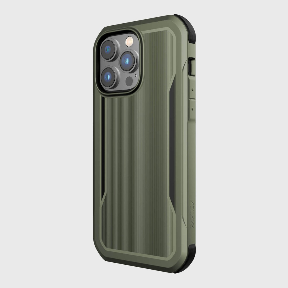 Raptic X-Doria Fort vāciņš iPhone 14 Pro Max ar MagSafe, zaļš