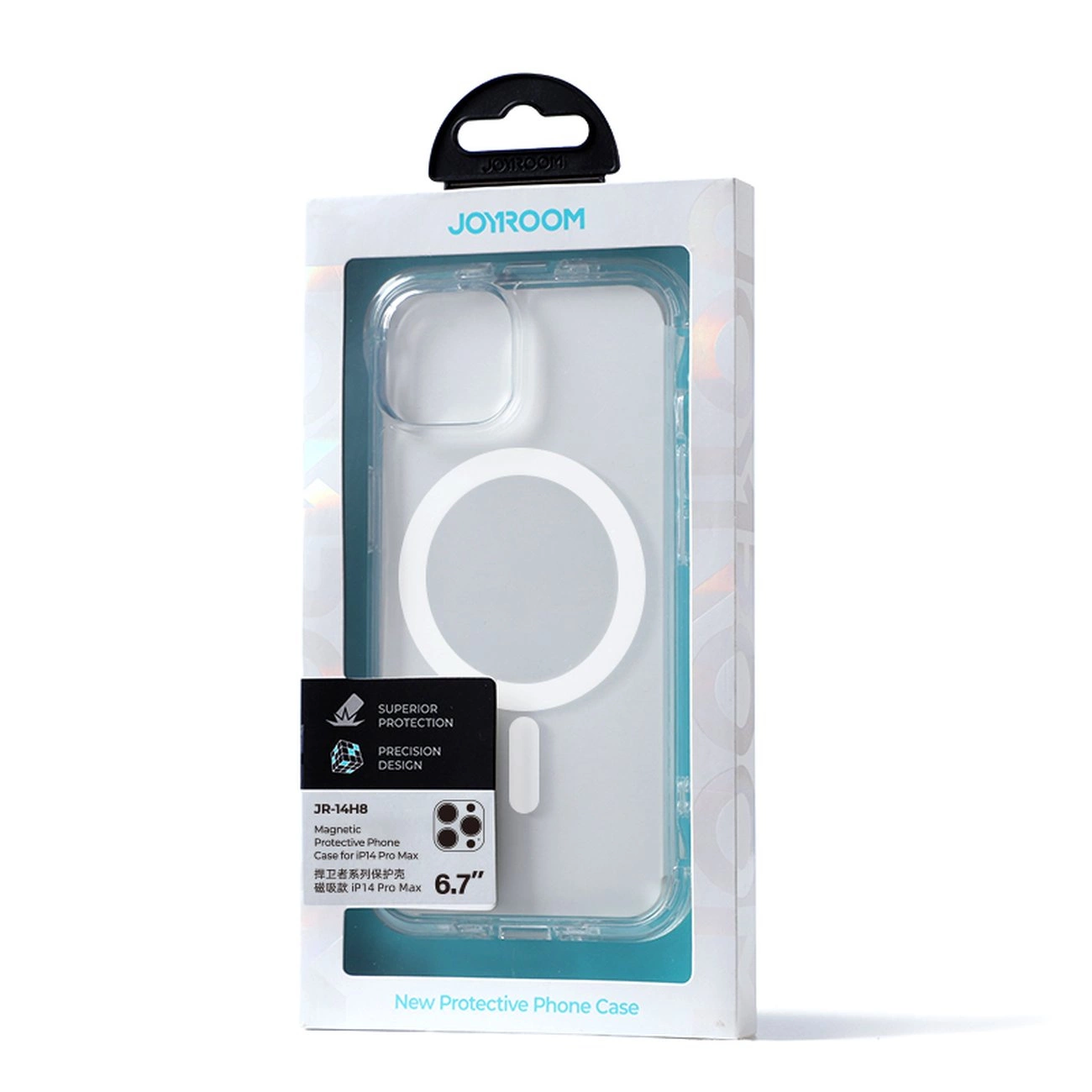 Joyroom Magnetic Defender magnētiskais vāciņš iPhone 14 Pro Max ar stiprinājumiem un statīvu, caurspīdīgs...