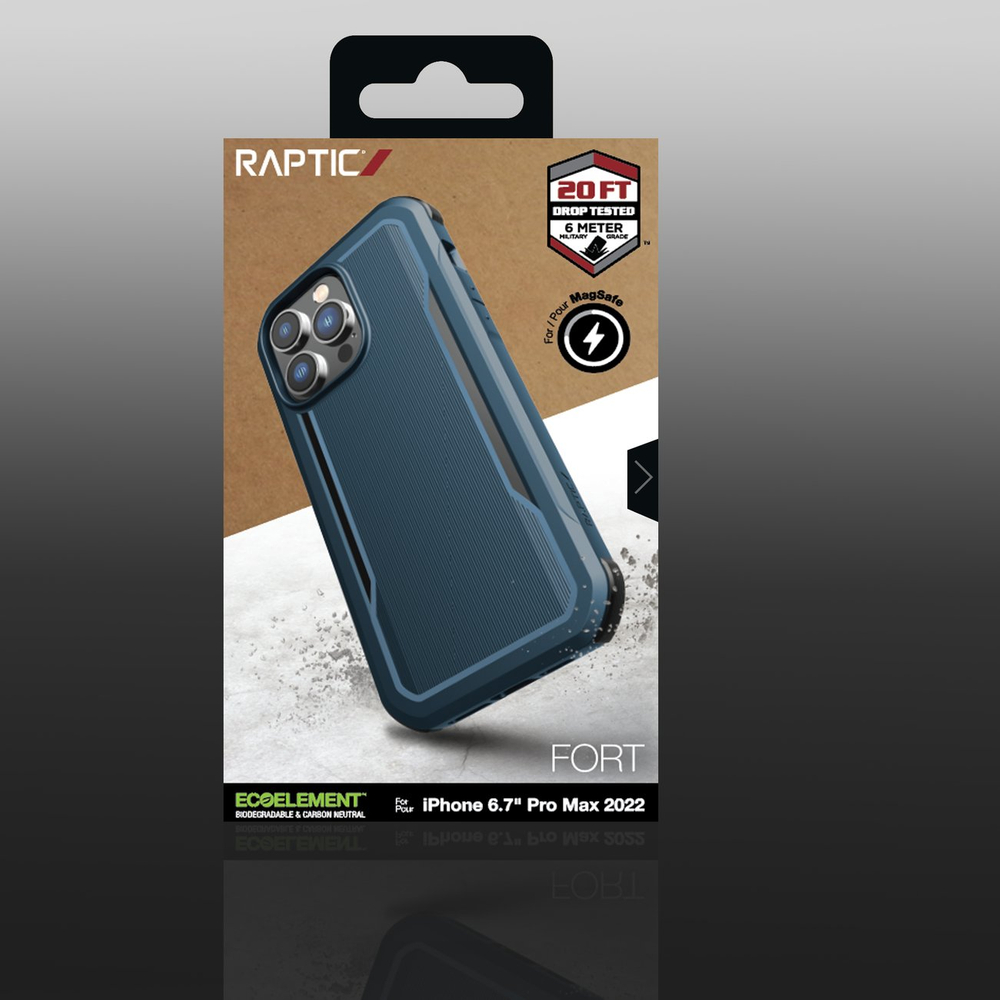 Бронированный чехол Raptic X-Doria Fort для iPhone 14 Pro Max с MagSafe, синий