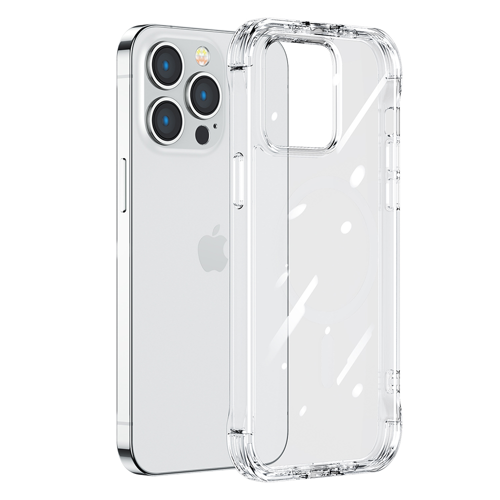 Joyroom iPhone 14 Pro Max vāciņš Defender Series ar statīvu, caurspīdīgs