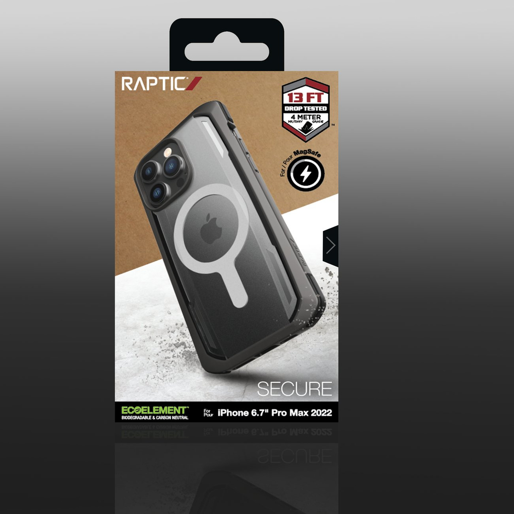 Raptic X-Doria iPhone 14 Pro Max Secure Case MagSafe, Black