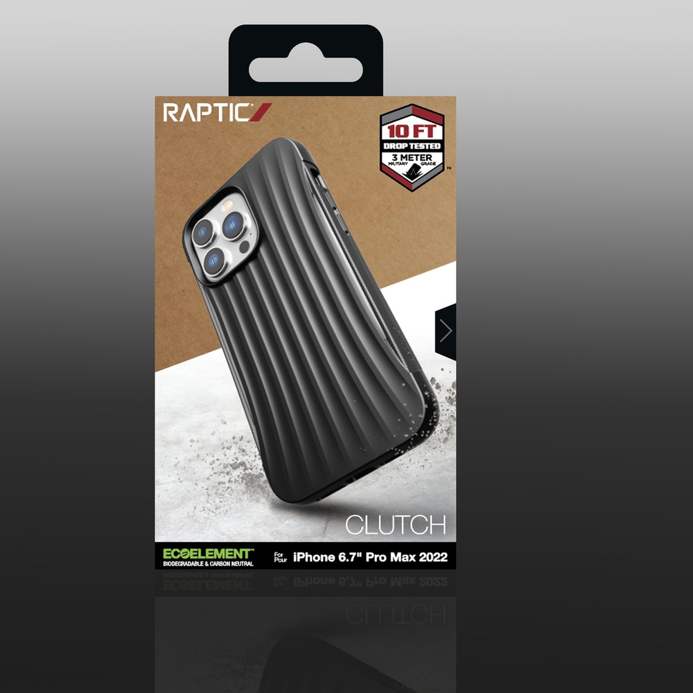 Raptic X-Doria iPhone 14 Pro Max vāciņš Clutch, melns