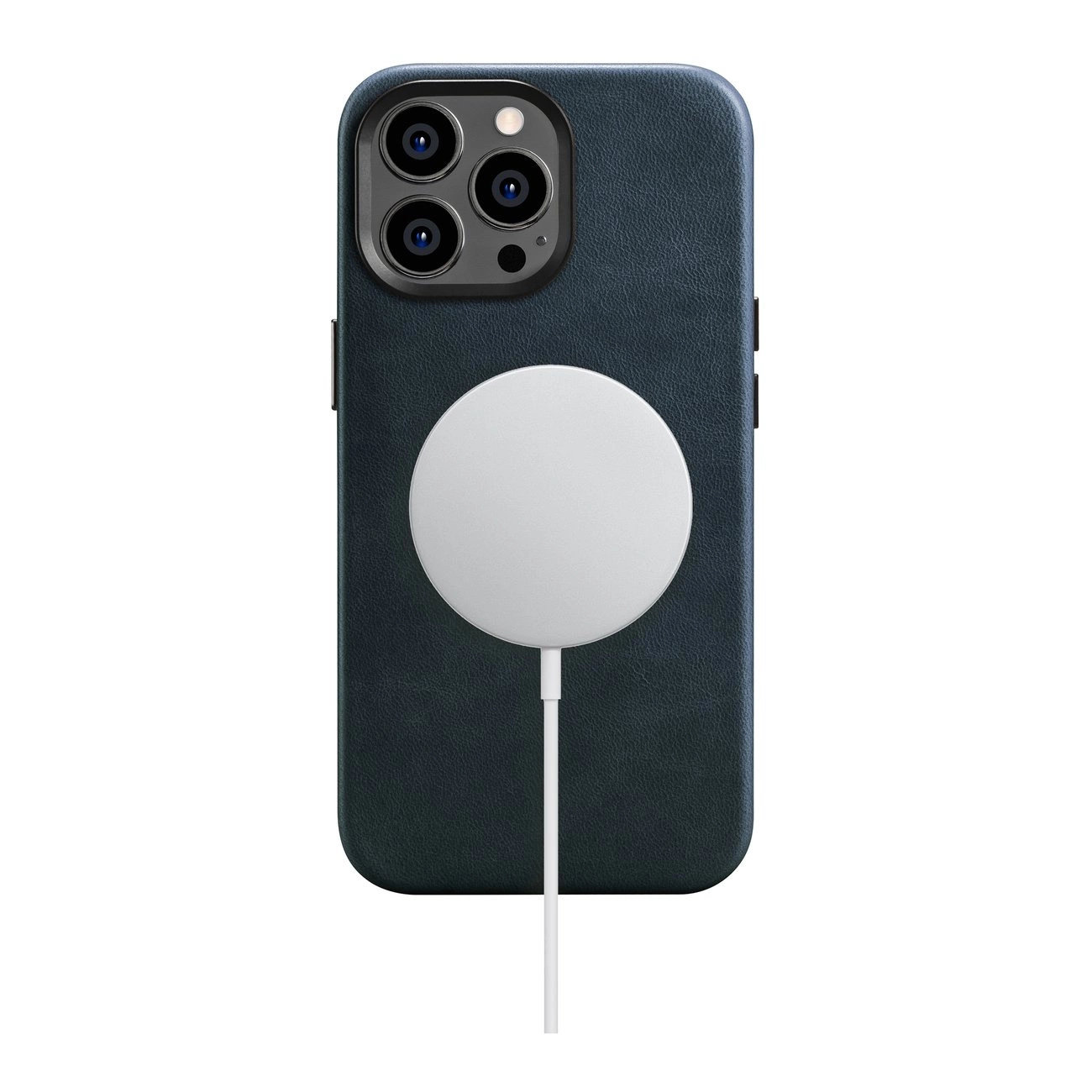 iCarer Oil Wax Premium ādas maks iPhone 14 Pro Max ar MagSafe, tumši zils (WMI14220704-BU) | Leather Case Magnetic...