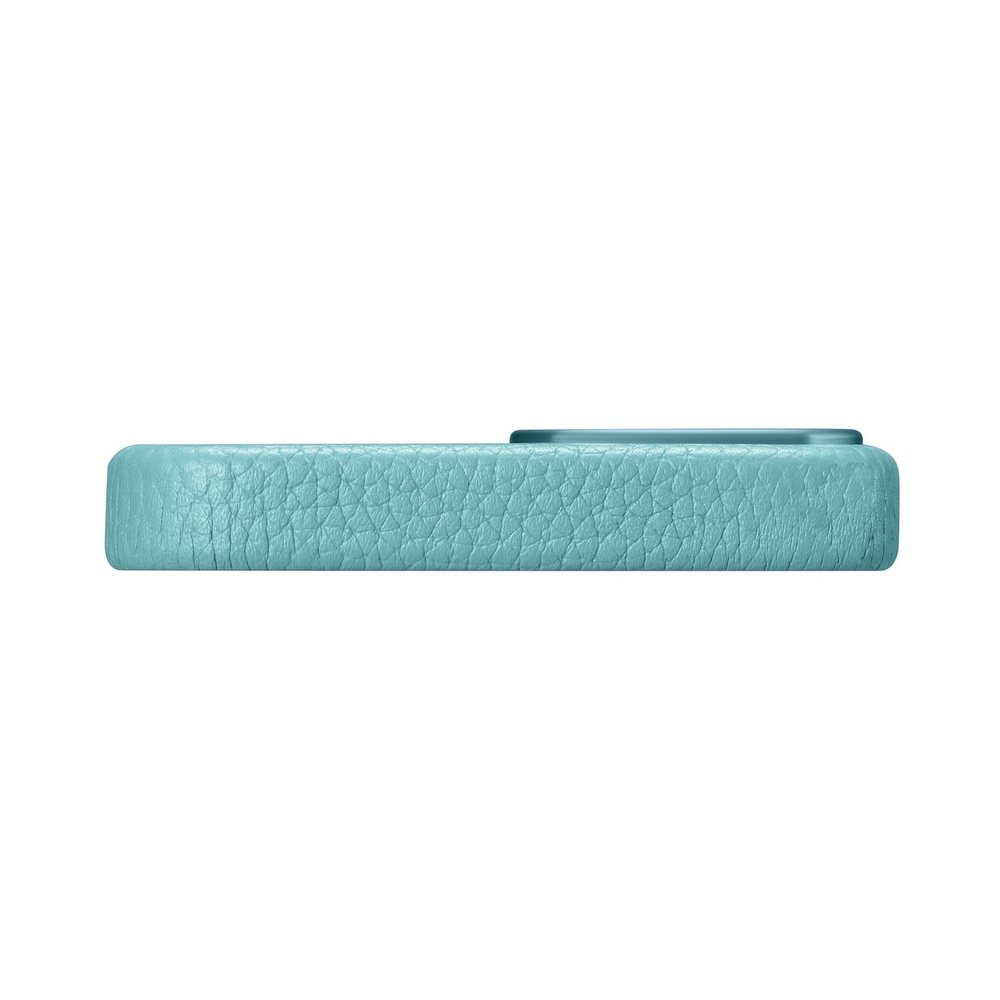 Icarer iPhone 14 Pro Max ādas vāciņš Litchi Premium ar MagSafe, zaļš
