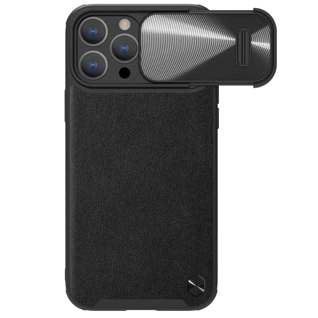 Nillkin iPhone 14 Pro Max Case CamShield Leather S Case, Black
