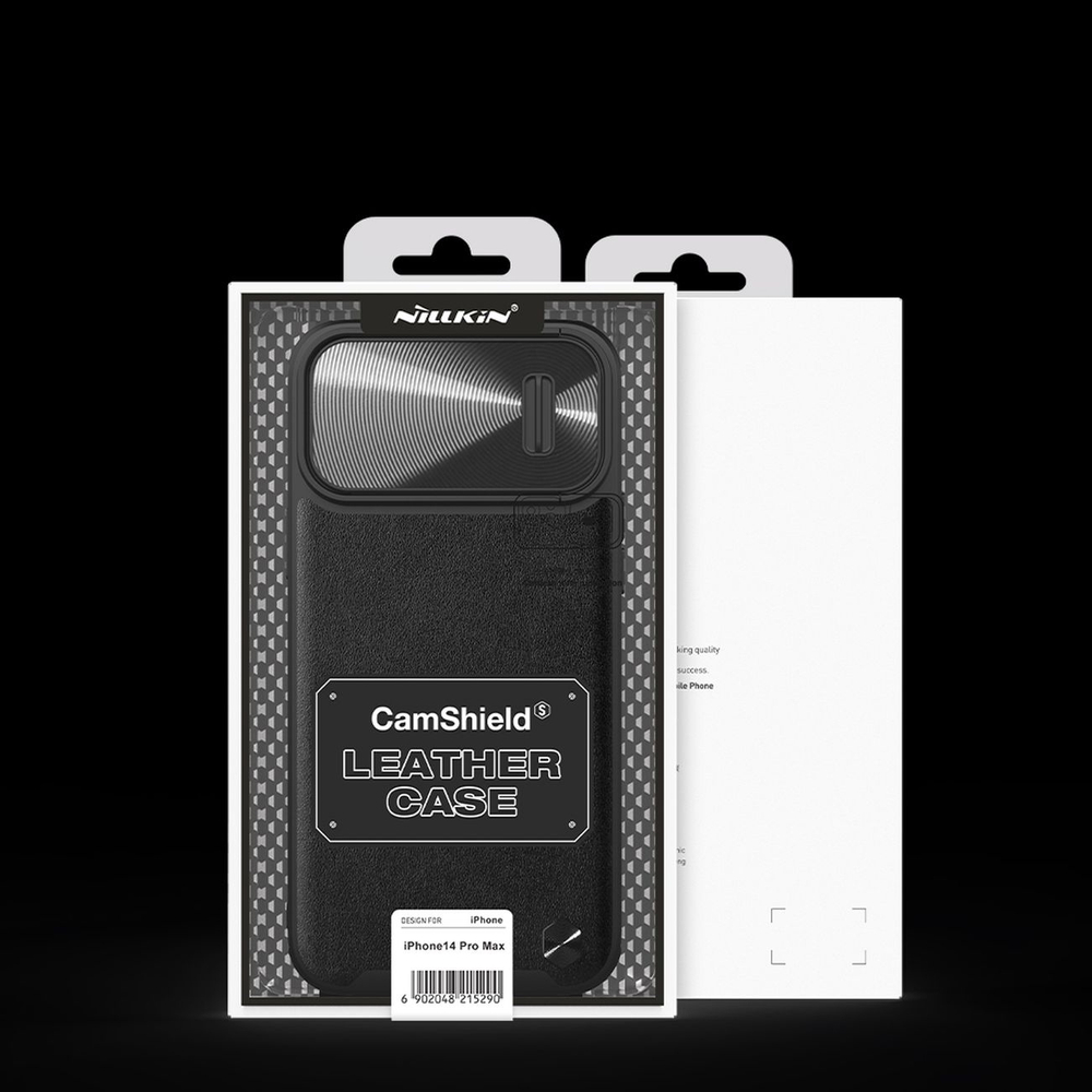 Чехол Nillkin для iPhone 14 Pro Max CamShield Leather S Case, черный