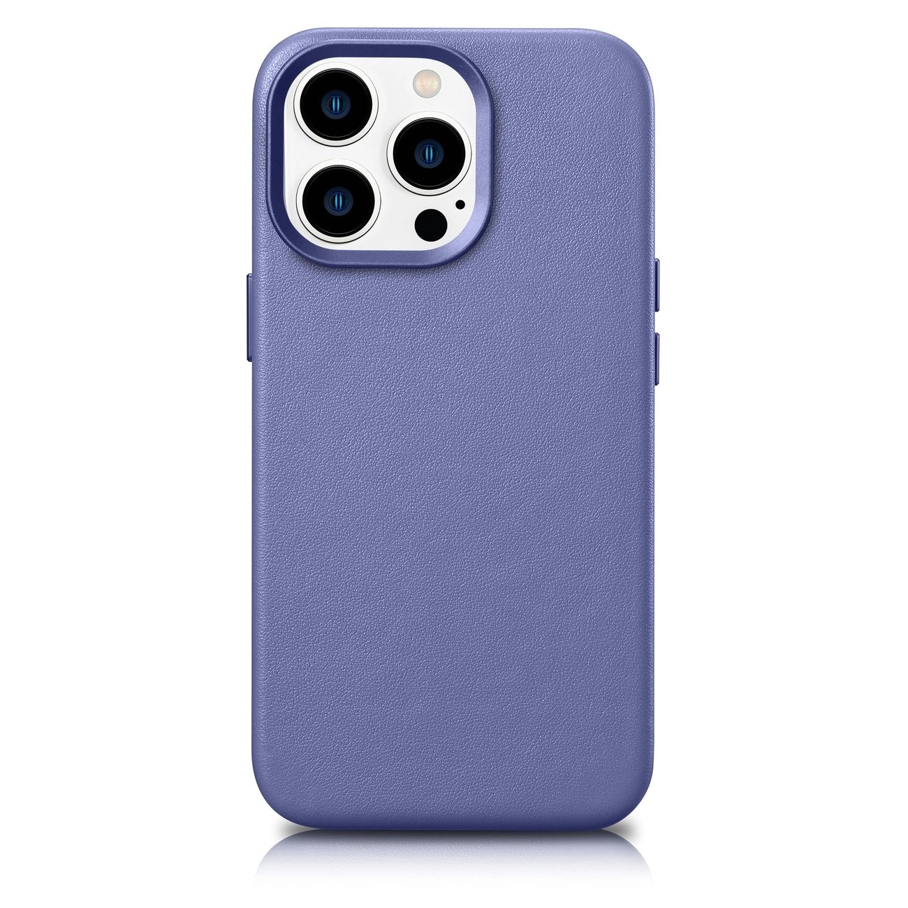 iCarer Case Leather Cover Genuine Leather Phone Case Cover iPhone 14 Pro Max Light Purple (WMI14220708-LP) (MagSafe...
