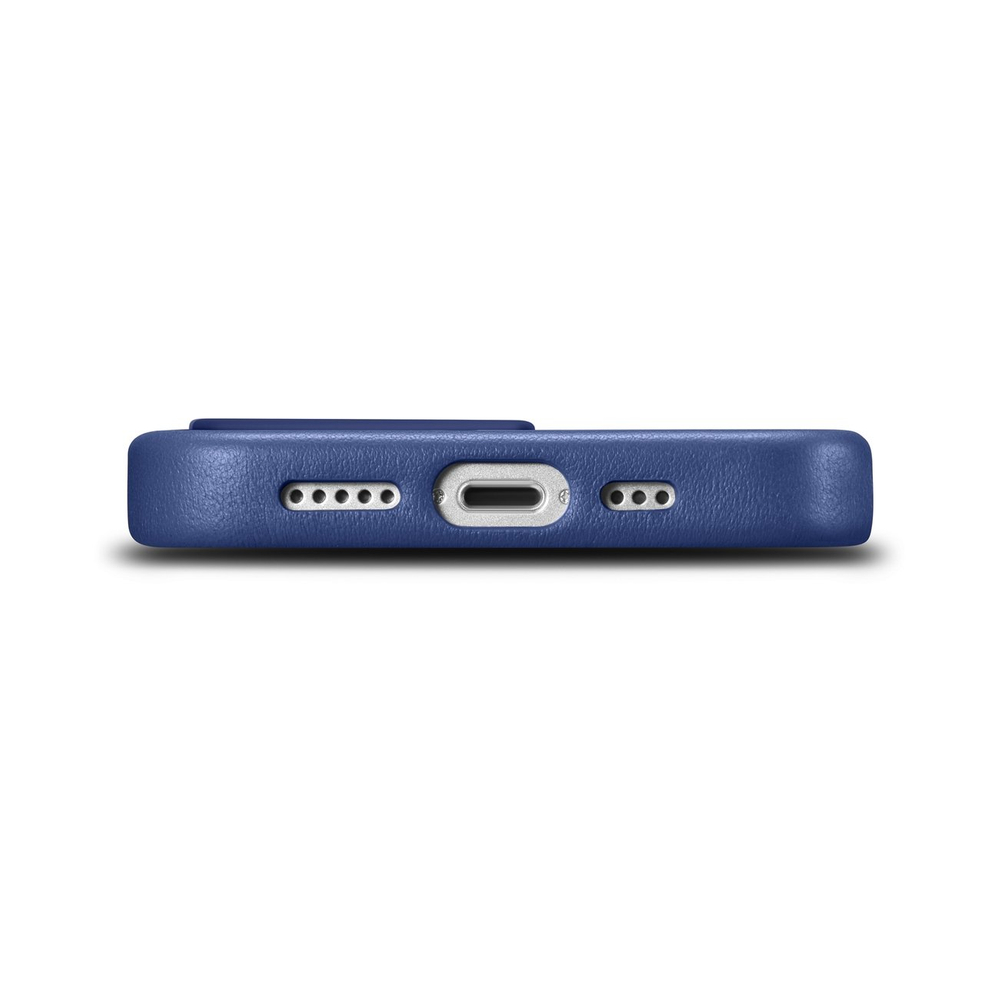 iCarer Case Leather Cover Genuine Leather Phone Case Cover iPhone 14 Pro Max blue (WMI14220708-BU) (MagSafe compatible)