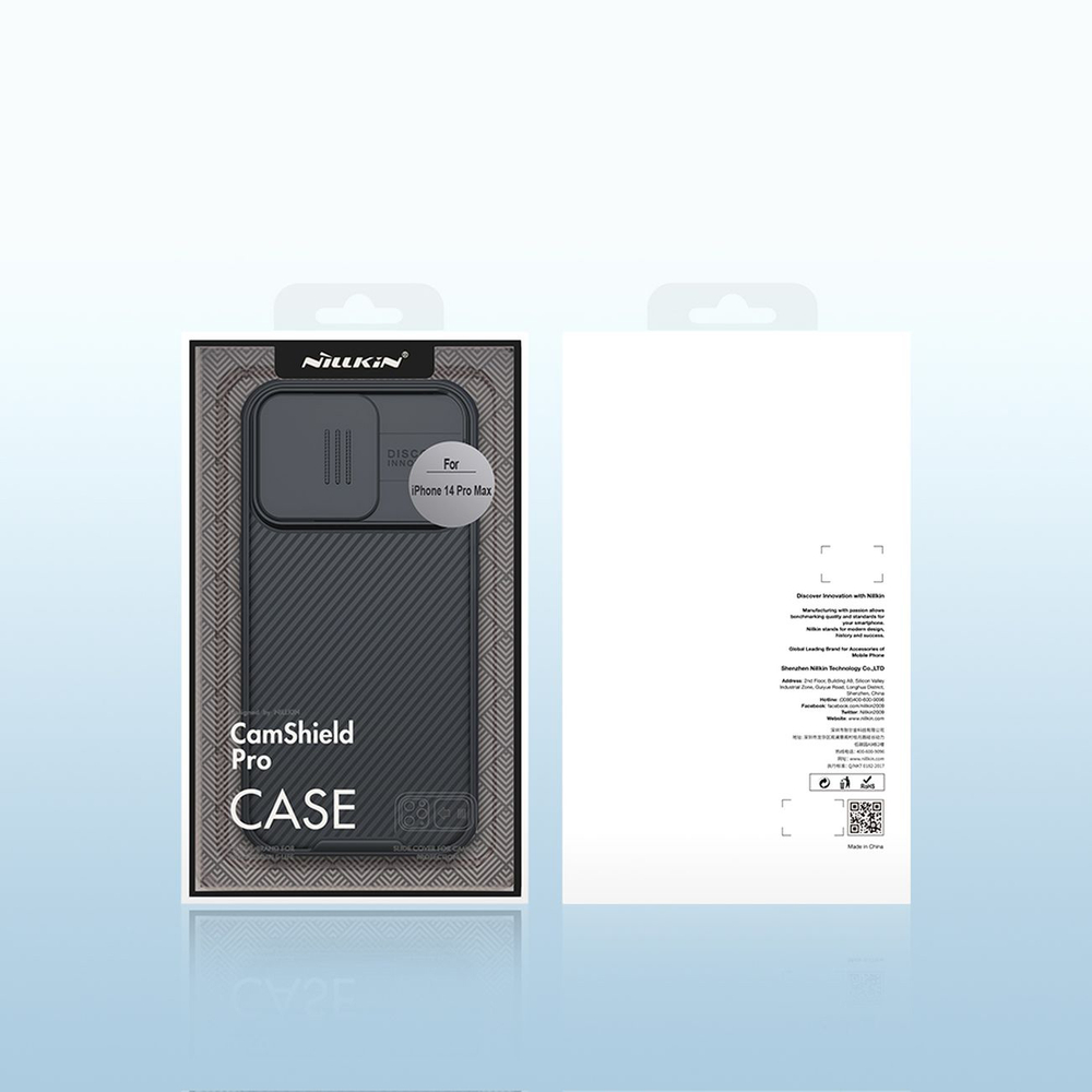 Nillkin CamShield Pro Magnetic Case iPhone 14 Pro Max Cover Camera Protector Blue (with MagSafe)