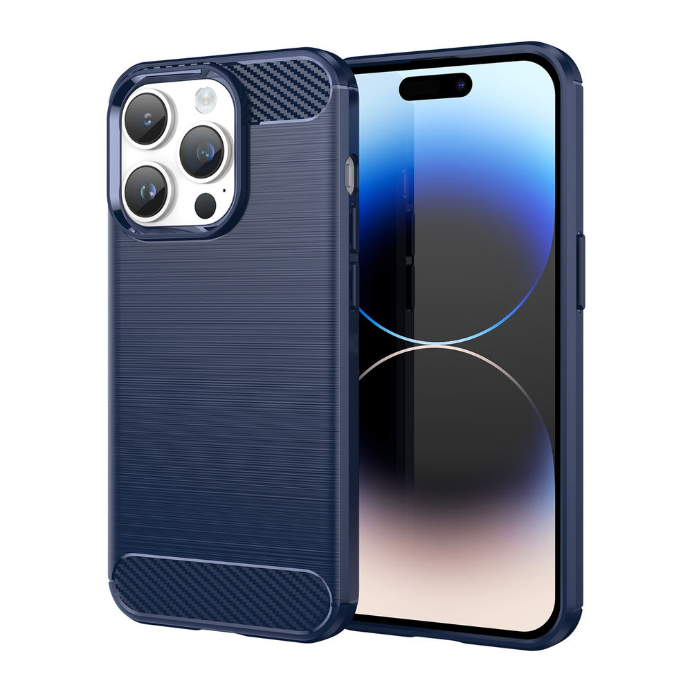 Carbon Case for iPhone 14 Pro Max, Blue