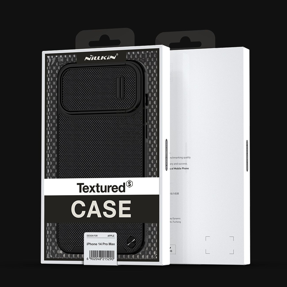 Nillkin Textured S Case for iPhone 14 Pro Max with Camera Cover, Black
