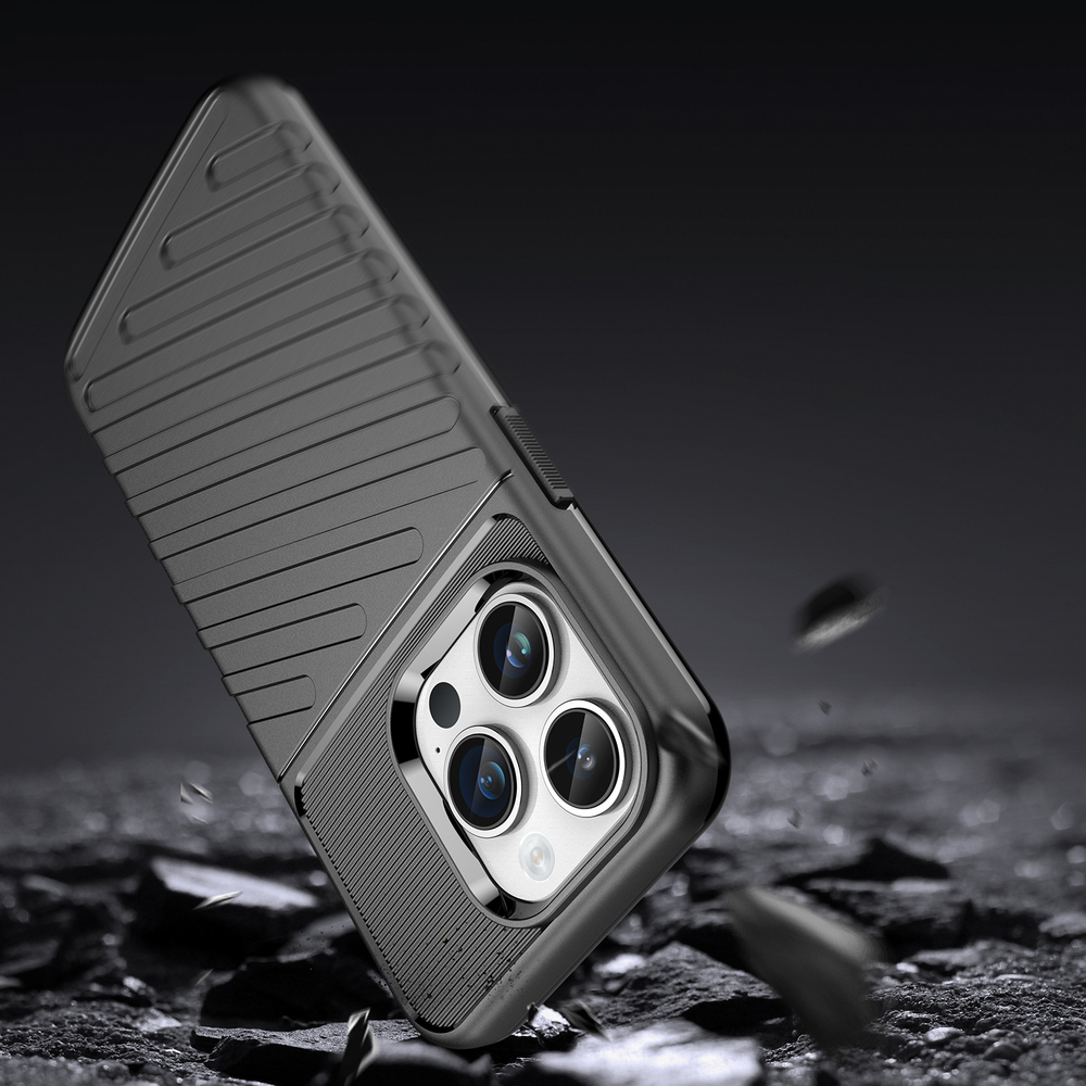 Thunder Case for iPhone 14 Pro Max Armored Case, Black