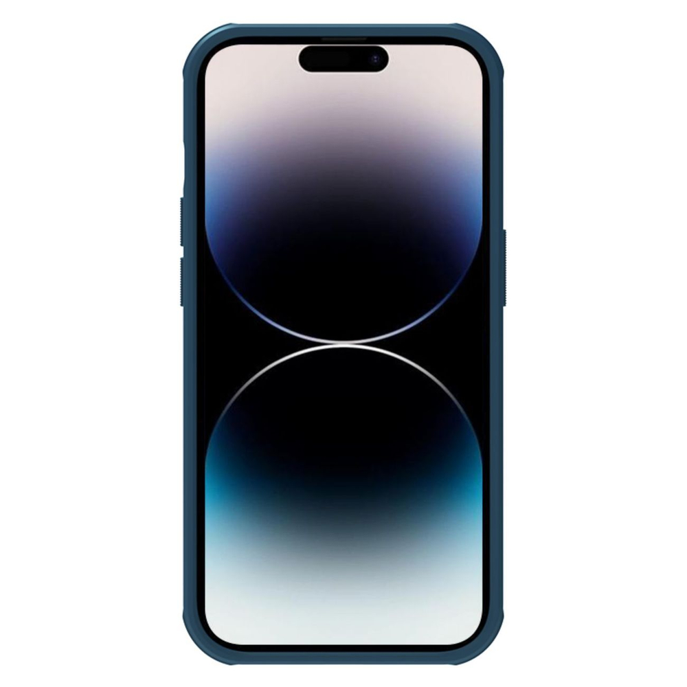 Nillkin Super Frosted Shield Pro Magnetic Phone Case Cover iPhone 14 Pro Max with MagSafe magnetic blue