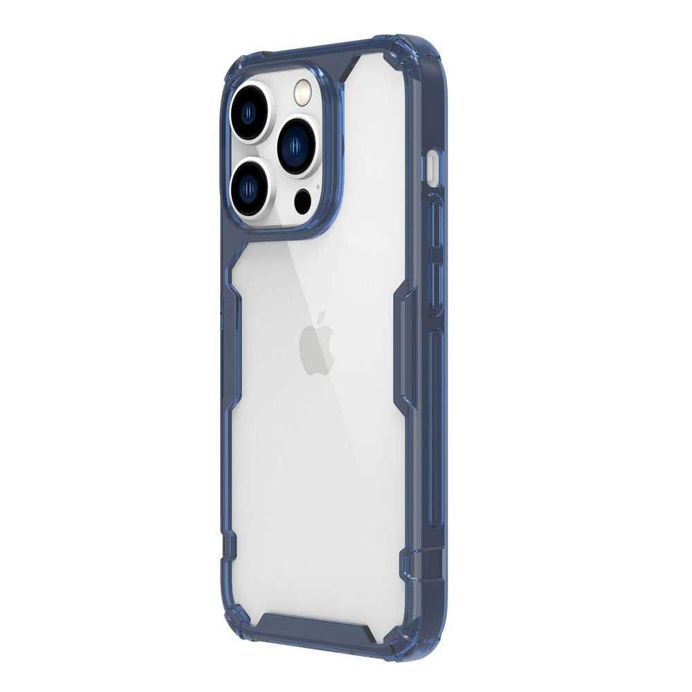 Nillkin Nature Pro vāciņš iPhone 14 Max, bruņots pārvalks, zils | Case Max Armored Cover Blue