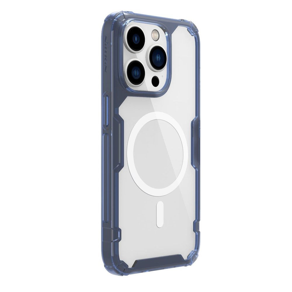 Nillkin Nature Pro магнитный чехол для iPhone 14 Pro Max MagSafe синий