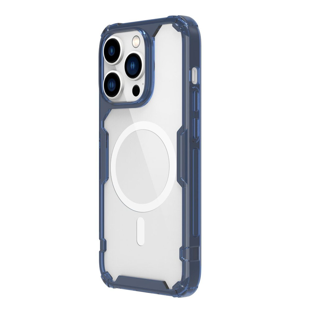 Nillkin Nature Pro магнитный чехол для iPhone 14 Pro Max MagSafe синий