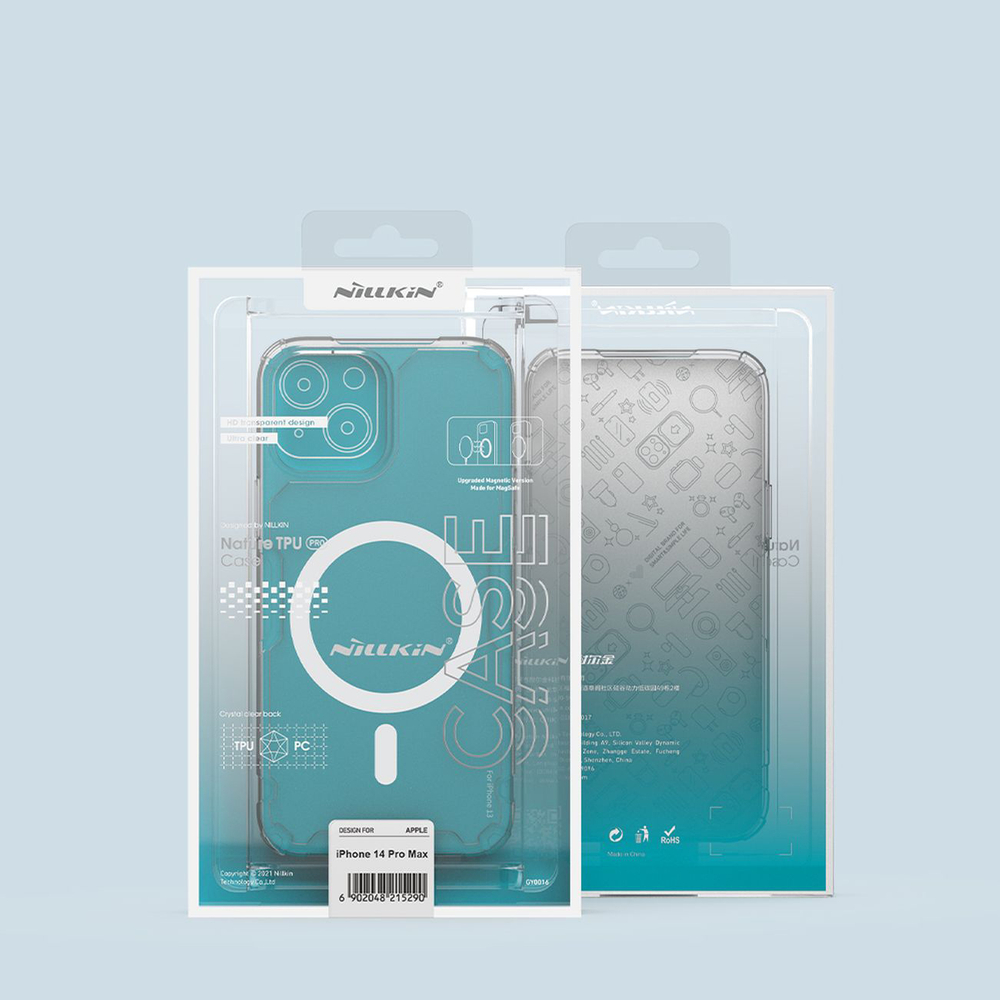 Nillkin Nature Pro магнитный чехол для iPhone 14 Pro Max MagSafe синий