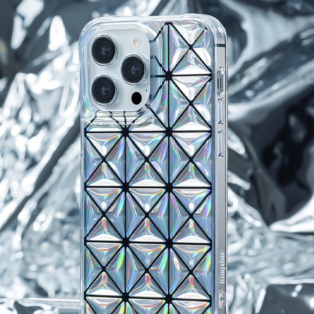 Kingxbar iPhone 14 Pro Max vāciņš Miya Series, varavīksnes krāsā