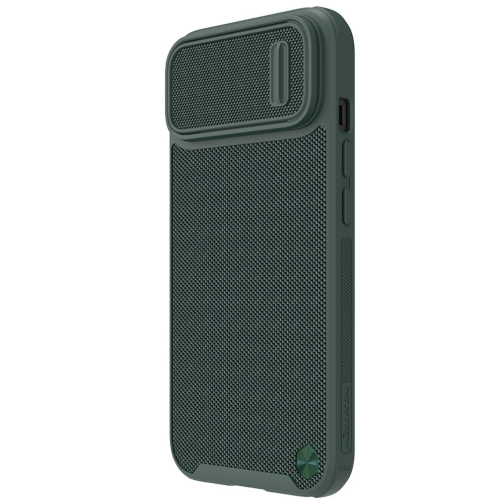 Nillkin Textured S Case for iPhone 14 Pro Max with Camera Cover, Dark Green
