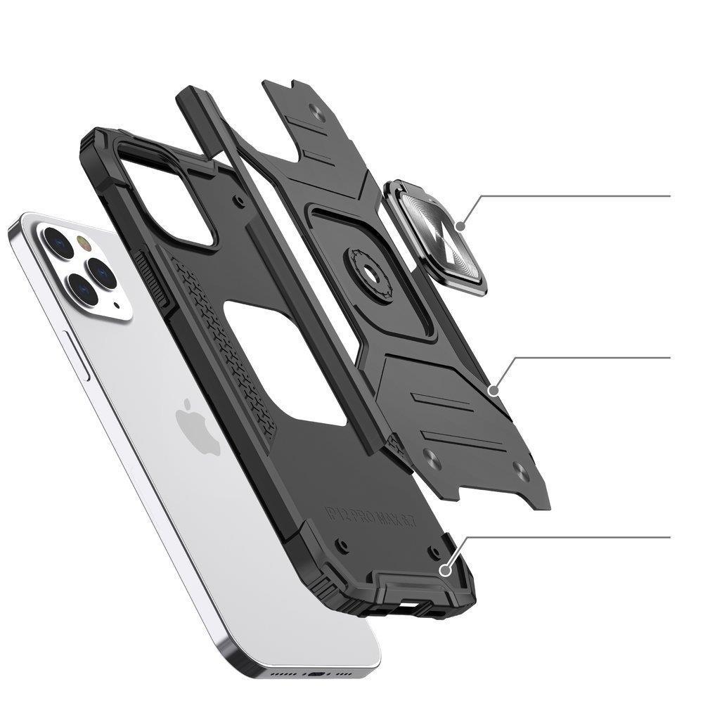 Wozinsky Ring Armor Case for iPhone 14 Pro Max with Ring Holder, Gold