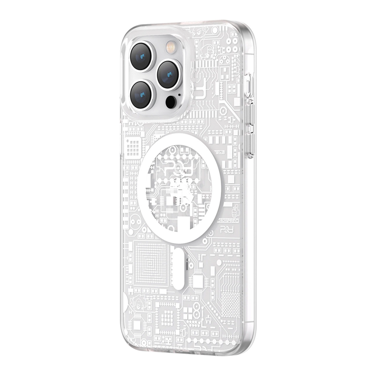 Kingxbar iPhone 14 Pro Max Case PQY Geek Series MagSafe, Silver