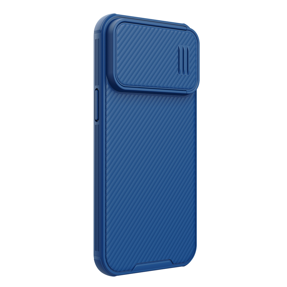 Nillkin iPhone 14 Pro Max vāciņš CamShield S Case ar kameras aizsargu, zils