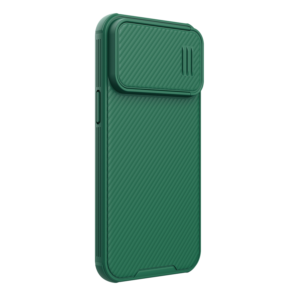 Nillkin iPhone 14 Pro Max vāciņš CamShield S Case ar kameras aizsargu, zaļš