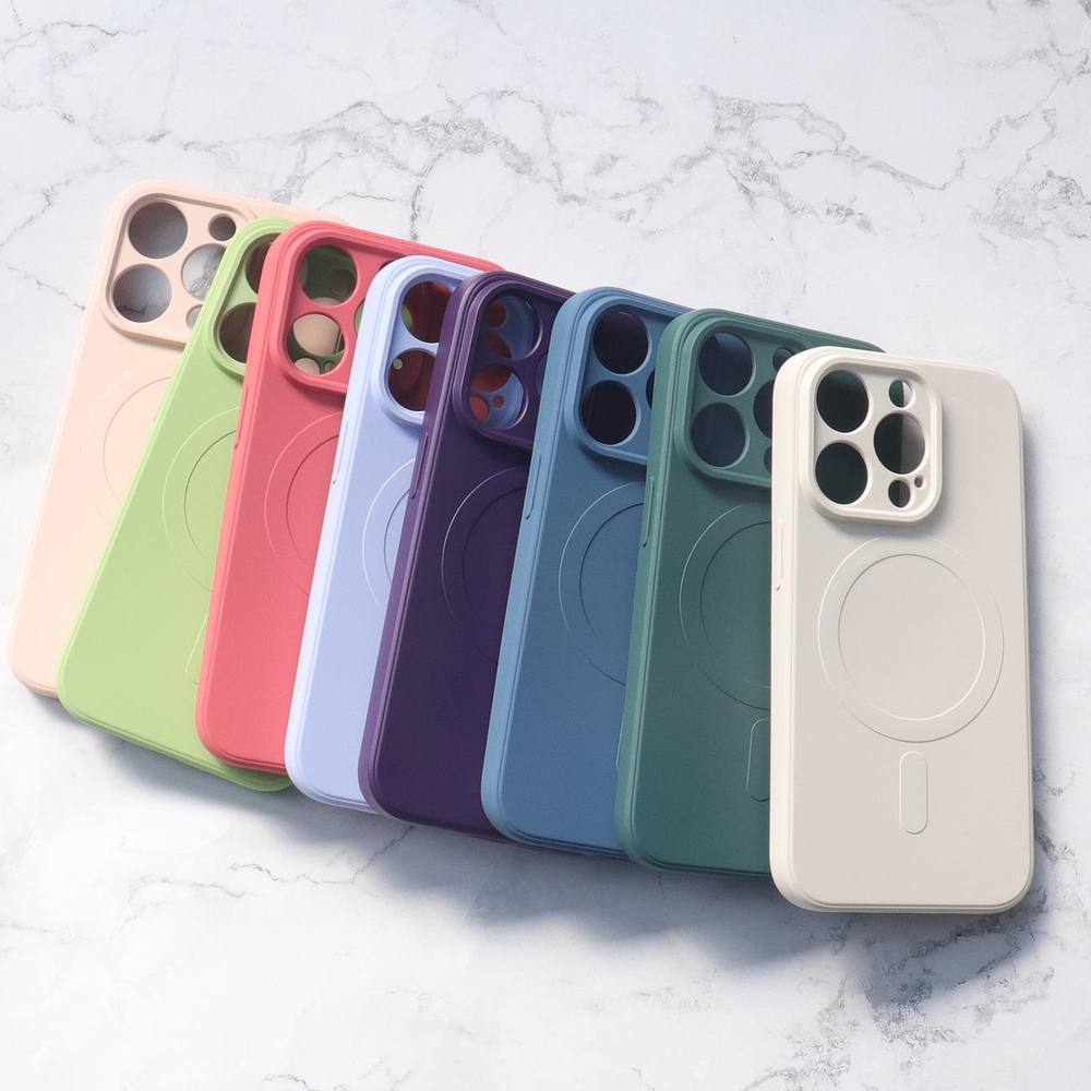 iPhone 14 Pro Max silikona vāciņš ar MagSafe - violets | Silicone Case Purple