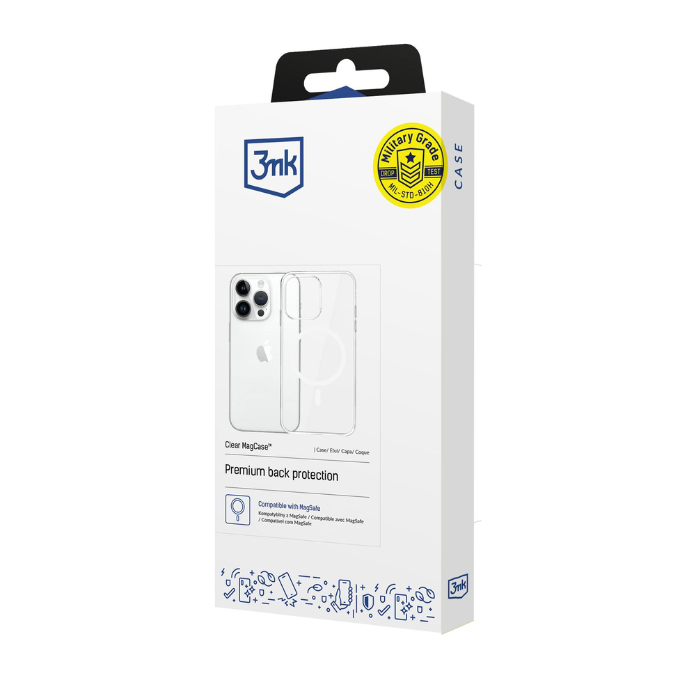 3mk Protection Apple iPhone 14 Pro Max vāciņš Clear MagCase, caurspīdīgs