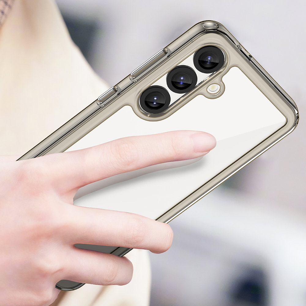 Чехол Outer Space Case для Samsung Galaxy S25 Edge, полупрозрачный черный