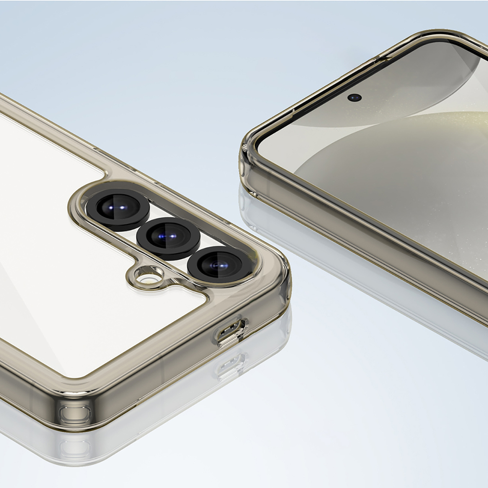 Чехол Outer Space Case для Samsung Galaxy S25 Edge, полупрозрачный черный