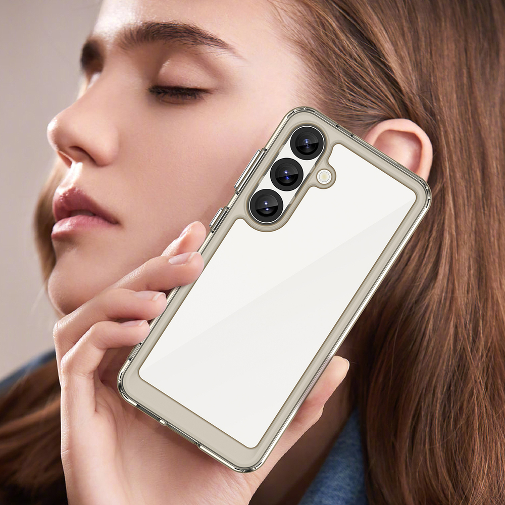Чехол Outer Space Case для Samsung Galaxy S25 Edge, полупрозрачный черный
