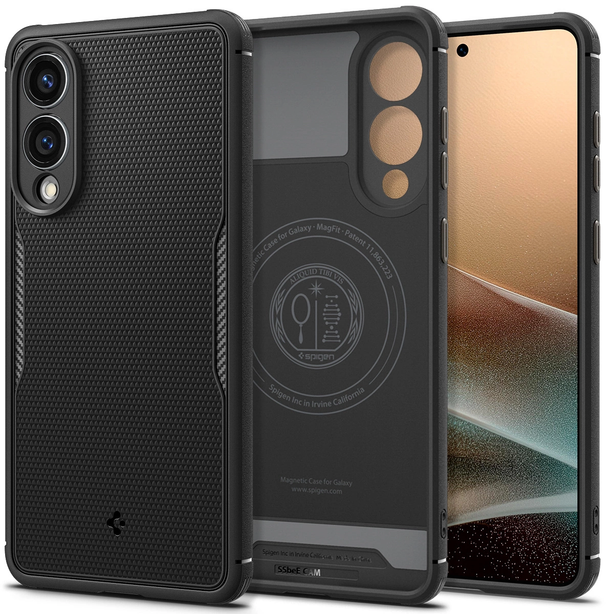 Spigen Core Armor Mag Case with MagSafe Samsung Galaxy S25 Edge - Black