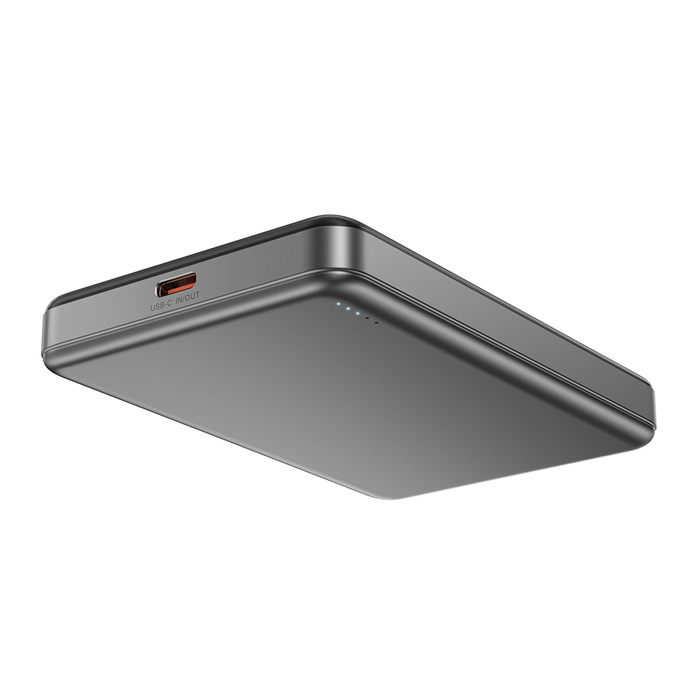Powerbank Acefast M12-10000 PD20W ultra-slim, MagSafe compatible - black