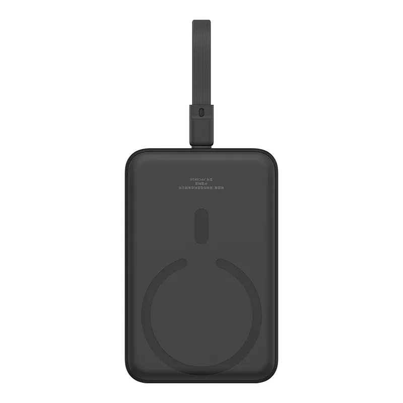 Baseus Magnetic Mini MagSafe 10000mAh 20W powerbank with built-in Lightning cable - black + Baseus Simple Series USB-C...