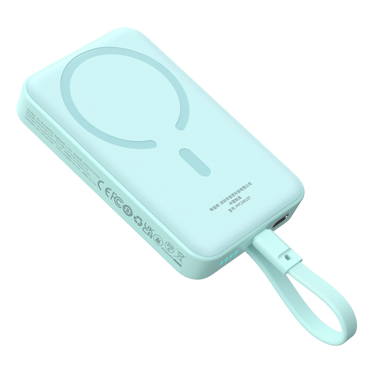 Baseus Magnetic Mini MagSafe 10000мАч 30Вт пауэрбанк с встроенным USB-C кабелем -...