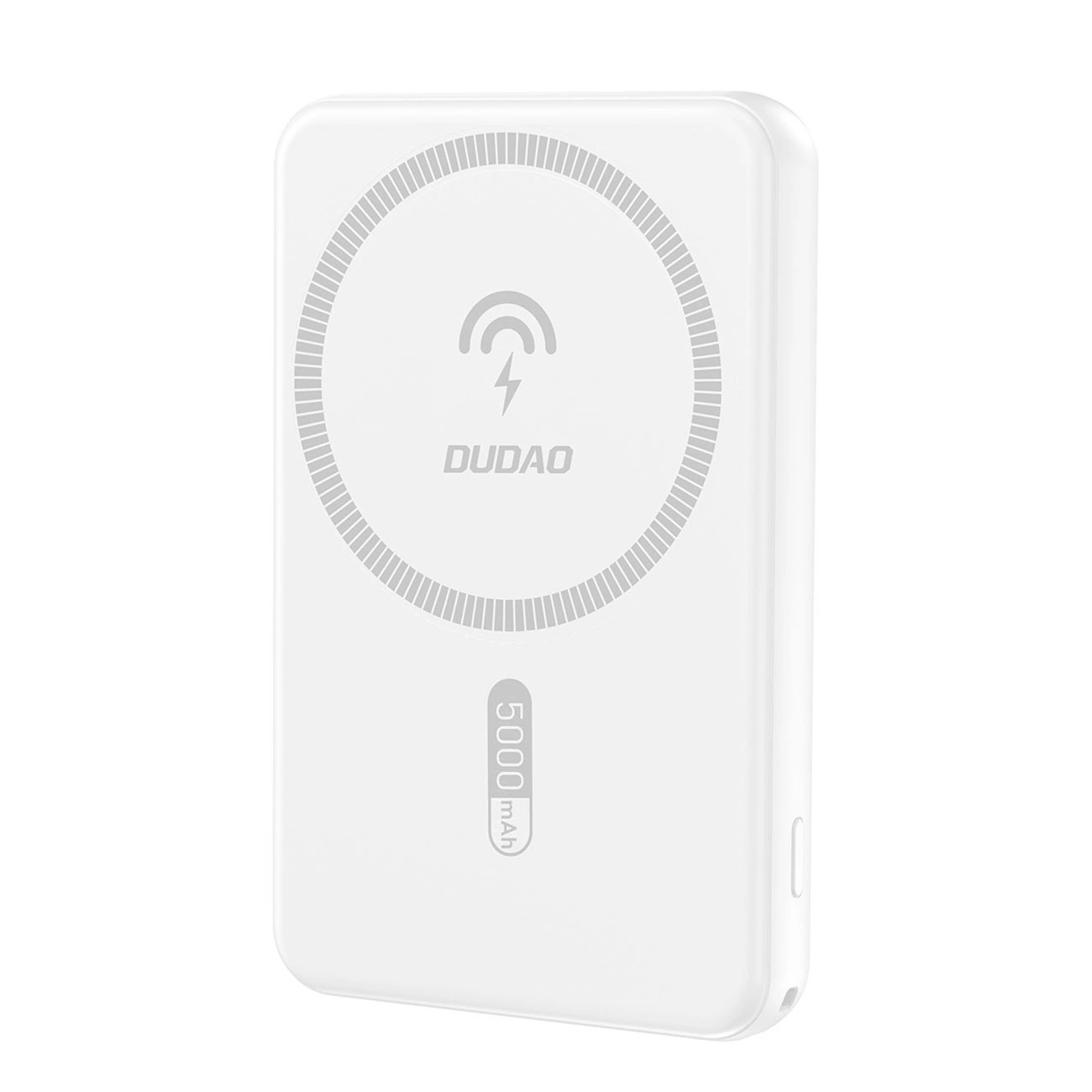 Dudao K14S USB-A / USB-C MagSafe bezvadu jaudas banka 20W 5000mAh - balta | Wireless Powerbank White