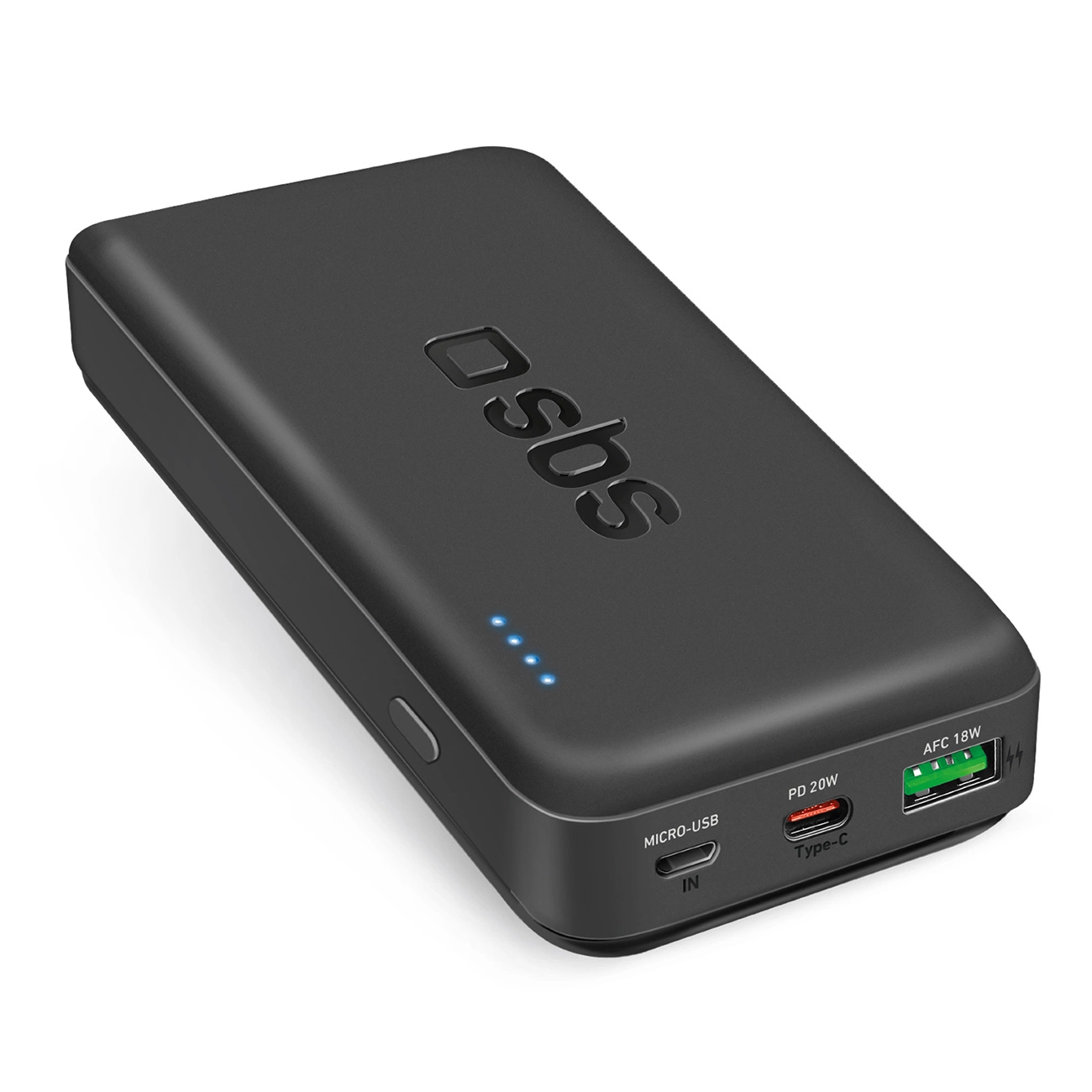 Powerbank SBS TTBB20000PD20K 20000 mAh 20W PD USB-C, USB-A, Micro-USB – melns | - Black