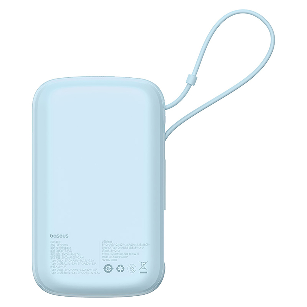Baseus Qpow Pro+ 22.5W 10000mAh USB-C Power Bank - Blue