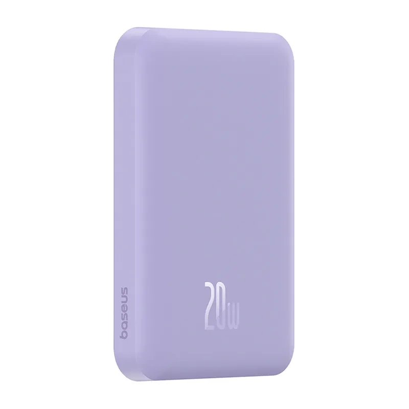 Baseus mini portatīvais lādētājs 5000mAh 20W + USB-C kabelis (20V/3A) - violets | Power Bank Cable Purple