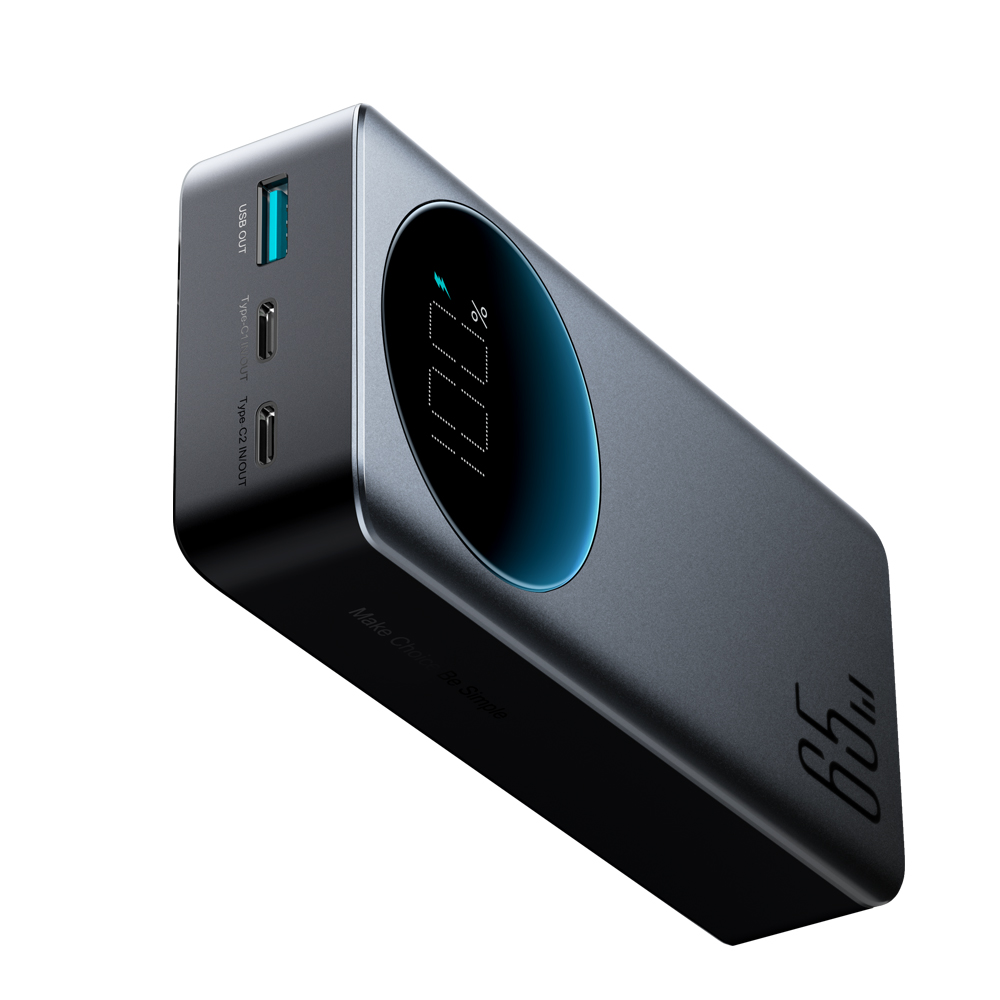 Joyroom JR-PBF05 30000mAh 65W Power Bank with Digital Display, Black