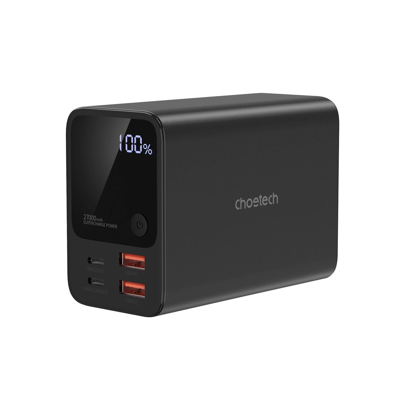 Choetech B635BK USB-A / USB-C Powerbanka 22.5W 27000mAh - melna | Powerbank Black
