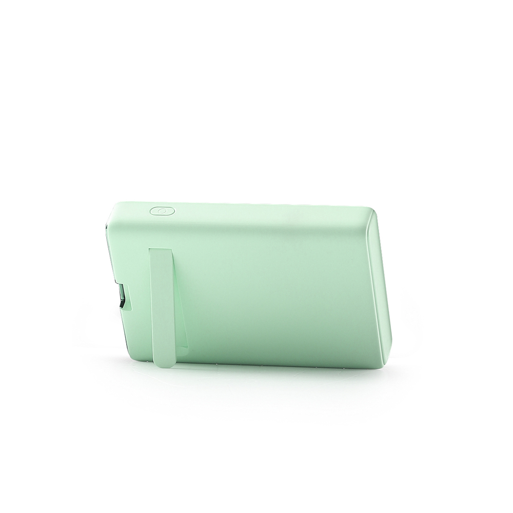 Powerbank Joyroom JR-PBM01 magnetic 10000mAh 20W with stand + Lightning cable - USB-C - green