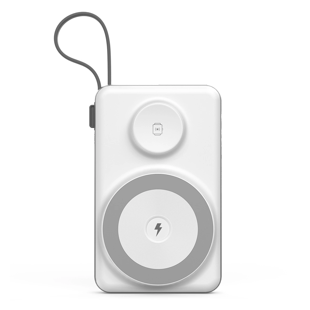 Choetech 10000mAh LED displeja Power Bank ar Type-C un Lightning kabeļiem, magnētisko bezvadu lādētāju mobilajiem...