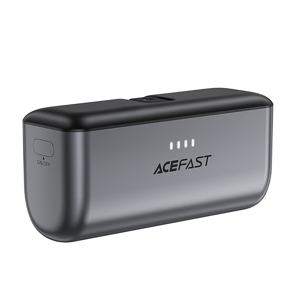 Powerbank Acefast M9 5000mAh USB-C (male) / USB-C (female) PD 20W - black