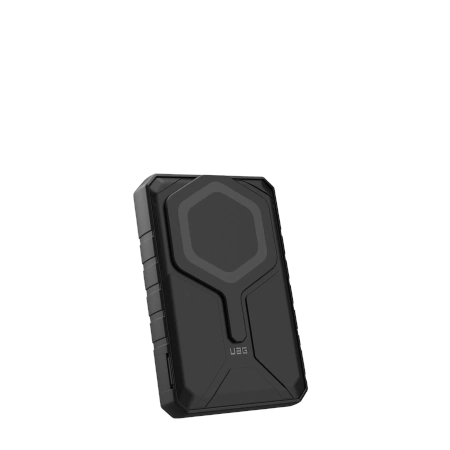 UAG Rugged 10K Powerbanka – 10000 mAh ar statīvu, 10W bezvadu uzlādi, MagSafe saderību, komplektā kabelis melna |...