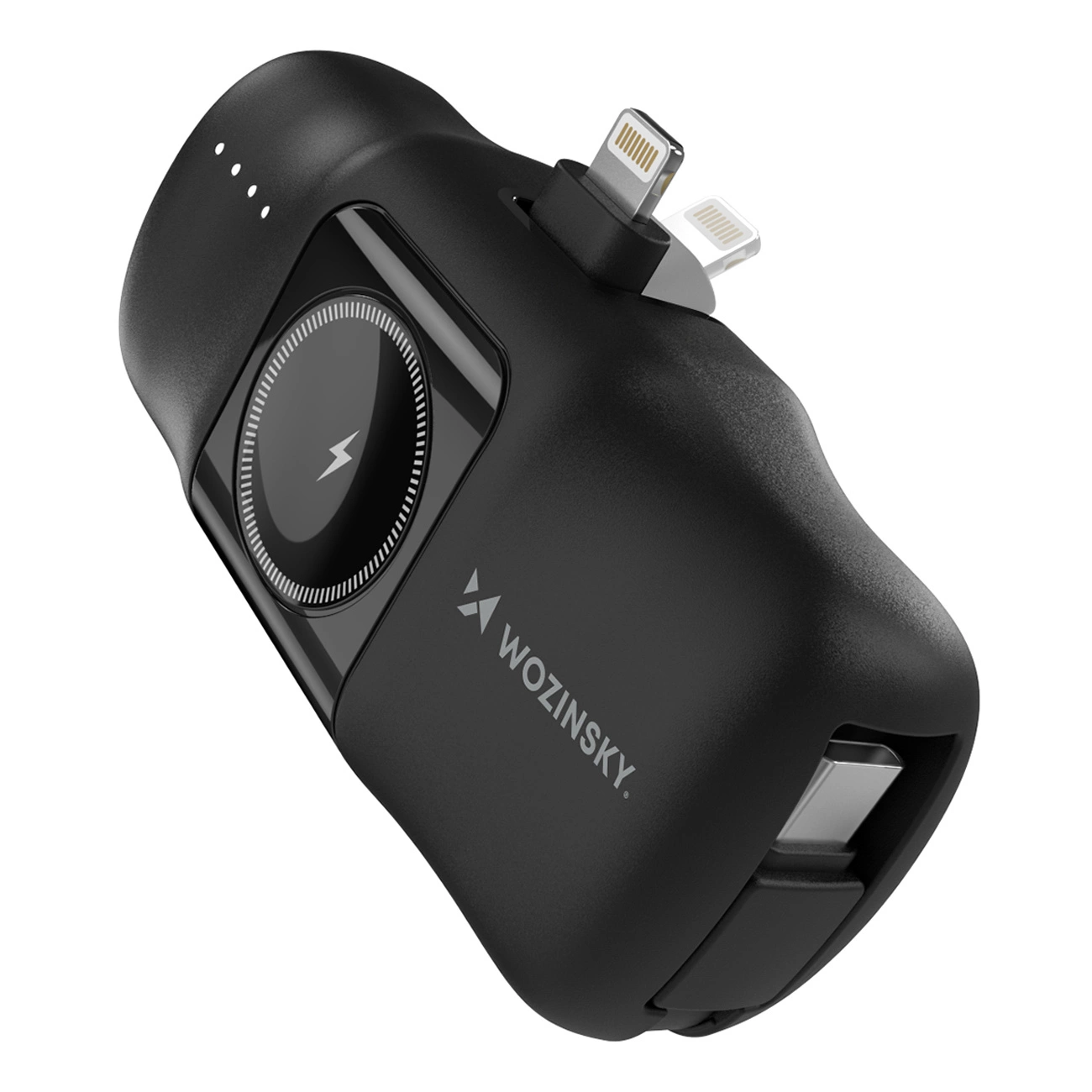 Wozinsky WF16-YLS 5000мАч 15Вт Lightning мини повербанк с встроенным USB-C кабелем...